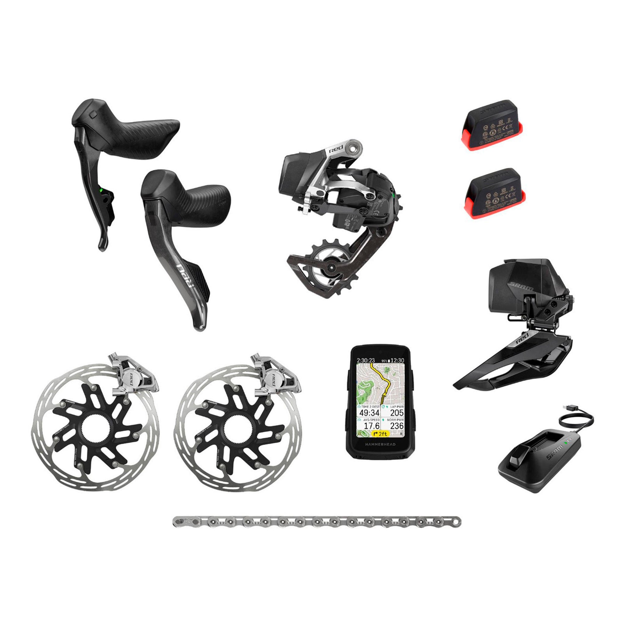 sram axs rennrad SRAM RED ETAP AXS Rennrad Gruppe inkl. HAMMERHEAD KAROO 3 – Riha Bikes